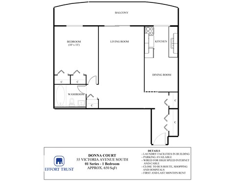A floor plan of a property with a living room, dining room, kitchen and bedrooms.